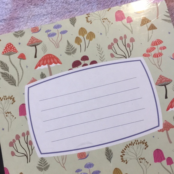 Mushroom Floral Writers Composition Books Set of Two NWT by OCS Designs 160 line - Picture 10 of 16